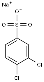 1,2-Dichlorobenzene-4-sulfonic acid sodium salt Struktur