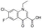 1-Ethyl-6-fluoro-7-chloro-1,4-dihydro-4-oxyquinoline-3-carboxylic acid Struktur