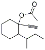 1-Acetoxy-1-ethinyl-2-sec-butyl cyclohexane Struktur