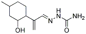 (-)-2-(2-HYDROXY-4-METHYLCYCLOHEXYL)ACRYLALDEHYDESEMICARBAZONE Struktur