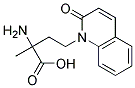 (+/-)-2-AMINO-2-METHYL-4-(2-OXO-1,2-DIHYDRO-1-QUINOLYL)BUTYRICACID Struktur