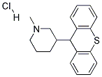 1-METHYL-3-(9-THIOXANTHENYL)PIPERIDINEHYDROCHLORIDE Struktur