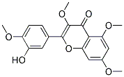 2-(3-HYDROXY-4-METHOXYPHENYL)-3,5,7-TRIMETHOXY-4H-CHROMEN-4-ONE Struktur