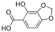 2-HYDROXYPIPERONYLICACID Struktur