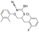 (2-Chloro-6-fluorobenzyl)[2-(2,3-dimethylphenoxy)ethyl]cyanocarbonimidodithioate Struktur