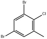 2-Chloro-3,5-dibromotoluene Struktur