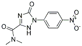 2,5-Dihydro-1-(4-nitrophenyl)-5-oxo-1H-1,2,4-triazole-3-carboxylicaciddimethylamide Struktur