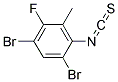 2,4-Dibromo-5-fluoro-6-methylphenylisothiocyanate Struktur