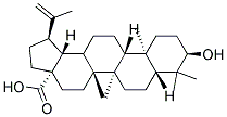 (1R,3aS,5aR,5bR,7aR,9R,11aR,11bR,13bR)-9-Hydroxy-1-isopropenyl-5a,5b,8,8,11a-pentamethyl-icosahydrocyclopenta[a]chrysene-3a-carboxylicacid Struktur