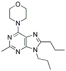 2-METHYL-6-MORPHOLINO-8,9-DIPROPYL-9H-PURINE Struktur