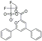 2-ETHOXYCARBONYL-4,6-DIPHENYLPYRYLIUM TRIFLUOROMETHANESULPHONATE Struktur