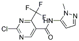 2-CHLORO-N-(1-METHYL-1H-PYRAZOL-5-YL)-4-(TRIFLUOROMETHYL)PYRIMIDINE-5-CARBOXAMIDE Struktur