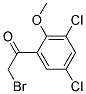 2-BROMO-1-(3,5-DICHLORO-2-METHOXYPHENYL)-ETHAN-1-ONE Struktur