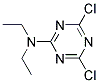 2,4-DICHLORO-6-DIETHYLAMINO-1,3,5-TRIAZINE Struktur