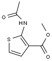 2-(ACETYLAMINO)-3-THIOPHENECARBOXYLIC ACID METHYL ESTER Struktur