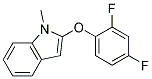 2-(2,4-DIFLUOROPHENOXY)-1-METHYL-1H-INDOLE Struktur