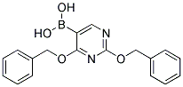 2 , 4-BIS(BENZYLOXY)PYRIMIDIN-5-YLBORONIC ACID Struktur