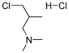 1-CHLORO-3-(DIMETHYLAMINO)-2-METHYLPROPANE HYDROCHLORIDE Struktur