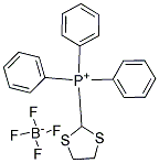 1,3-DITHIOLAN-2-YLTRIPHENYL-PHOSPHONIUM TETRAFLUOROBORATE Struktur