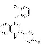 1-(2-METHOXYBENZYL)-3-(4-FLUOROPHENYL)-1,2,3,4-TETRAHYDROQUINOXALINE Struktur