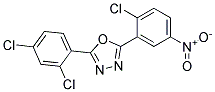 2-(2-CHLORO-5-NITROPHENYL)-5-(2,4-DICHLOROPHENYL)-1,3,4-OXADIAZOLE, TECH Struktur