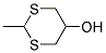 2-METHYL-1,3-DITHIAN-5-OL, TECH Struktur