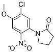 1-(5-CHLORO-4-METHOXY-2-NITROPHENYL)PYRROLIDIN-2-ONE, TECH Struktur