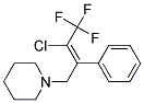 1-(3-CHLORO-4,4,4-TRIFLUORO-2-PHENYLBUT-2-ENYL)PIPERIDINE, TECH Struktur