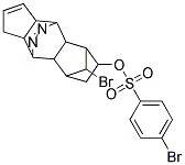 16-BROMO-14,15-DIAZAPENTACYCLO[6.5.2.1~3,6~.0~2,7~.0~9,13~]HEXADECA-11,14-D IEN-4-YL 4-BROMOBENZENE-1-SULFONATE Struktur