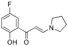 (2E)-1-(5-FLUORO-2-HYDROXYPHENYL)-3-PYRROLIDIN-1-YL-PROP-2-EN-1-ONE Struktur