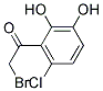 2-BROMO-1-(6-CHLORO-2,3-DIHYDROXYPHENYL)ETHANONE Struktur