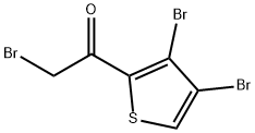 2-BROMO-1-(3,4-DIBROMO-THIOPHEN-2-YL)ETHANONE Struktur