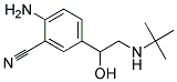 2-AMINO-5-(2-TERT-BUTYL-AMINO-1-HYDROXY-ETHYL)-BENZONITRILE Struktur