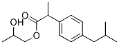 2-HYDROXYPROPYL 2-(4-ISOBUTYLPHENYL)PROPANOATE Struktur