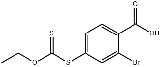 2-BROMO-4-(ETHOXYCARBONYLTHIO)-4-THIOBENZOIC ACID Struktur