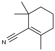 2,6,6-TRIMETHYLCYCLOHEX-2-ENE-1-YLCARBONITRILE Struktur