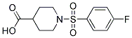 1-[(4-FLUOROPHENYL)SULPHONYL]-4-PIPERIDINECARBOXYLIC ACID Struktur