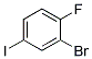 2-BROMO-1-FLUORO-4-IODOBENZEN Struktur