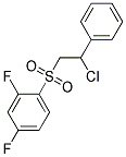 1-[(2-CHLORO-2-PHENYLETHYL)SULPHONYL]-2,4-DIFLUOROBENZENE Struktur