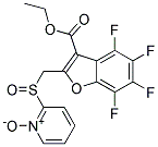 2-({[3-(ETHOXYCARBONYL)-4,5,6,7-TETRAFLUOROBENZO[B]FURAN-2-YL]METHYL}SULPHINYL)PYRIDINIUM-1-OLATE Struktur