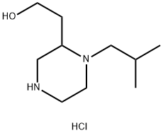 2-(1-ISOBUTYL-2-PIPERAZINYL)-1-ETHANOLDIHYDROCHLORIDE Struktur