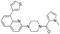 2-(4-[(1-METHYL-1H-PYRROL-2-YL)CARBONYL]PIPERAZIN-1-YL)-8-(3-THIENYL)QUINOLINE Struktur