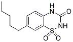 1,1-DIOXO-7-PENTYL-1,4-DIHYDRO-2H-1LAMBDA6-BENZO[1,2,4]THIADIAZIN-3-ONE Struktur