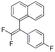 1-[2,2-DIFLUORO-1-(4-FLUOROPHENYL)VINYL]NAPHTHALENE Struktur