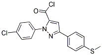 2-(4-CHLORO-PHENYL)-5-(4-METHYLSULFANYL-PHENYL)-2H-PYRAZOLE-3-CARBONYL CHLORIDE Struktur