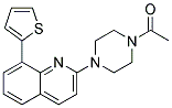 2-(4-ACETYLPIPERAZIN-1-YL)-8-(2-THIENYL)QUINOLINE Struktur