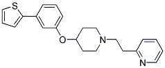 2-(2-(4-[3-(2-THIENYL)PHENOXY]PIPERIDIN-1-YL)ETHYL)PYRIDINE Struktur