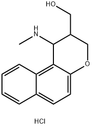 2-(HYDROXYMETHYL)-N-METHYL-2,3-DIHYDRO-1H-BENZO[F]CHROMEN-1-AMINIUM CHLORIDE Struktur