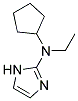 1-METHYL-2-CYCLOPENTYLMETHYLAMINO-IMIDAZOLE Struktur