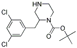 2-(3,5-DICHLORO-BENZYL)-PIPERAZINE-1-CARBOXYLIC ACID TERT-BUTYL ESTER Struktur